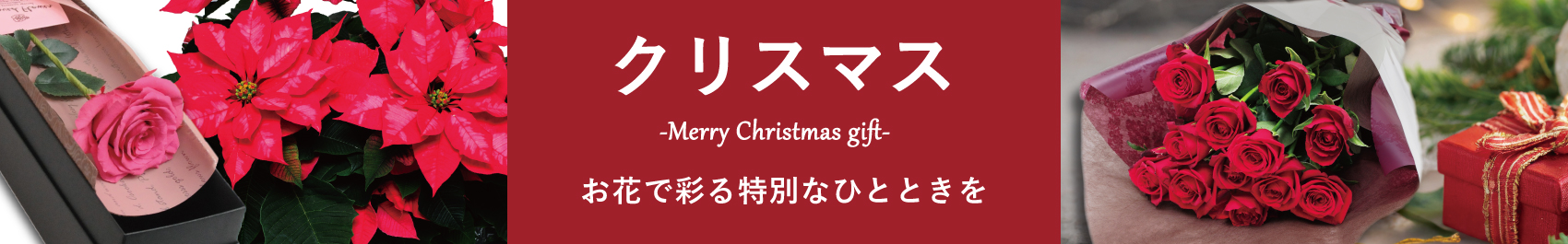 クリスマスに贈る花